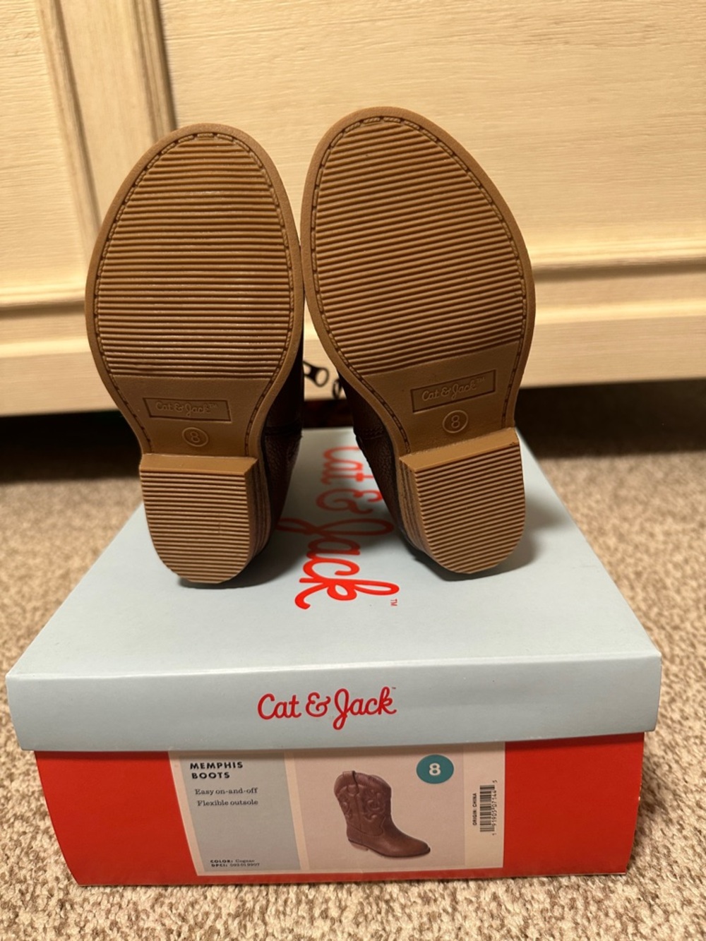 Cat & Jack Kids Toddler Girls Cowboy boots - Picture 4 of 5